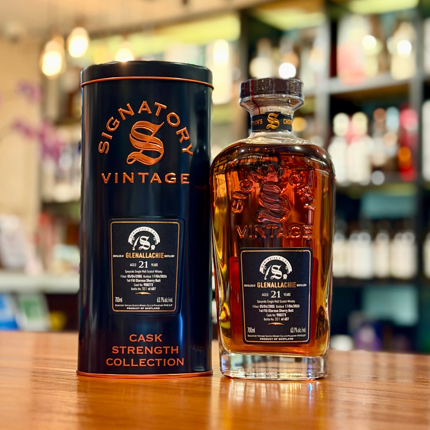 GlenAllachie 21 Year Old 2005-2026 First-fill Pedro Oloroso Sherry Butt #900273 Symington's Choice by Signatory Vintage Single Malt Scotch Whisky