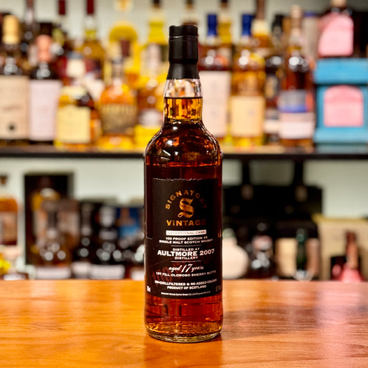 Aultmore 17 Year Old 2007 100 Proof Edition #5 Exceptional Cask by Signatory Vintage Single Malt Scotch Whisky