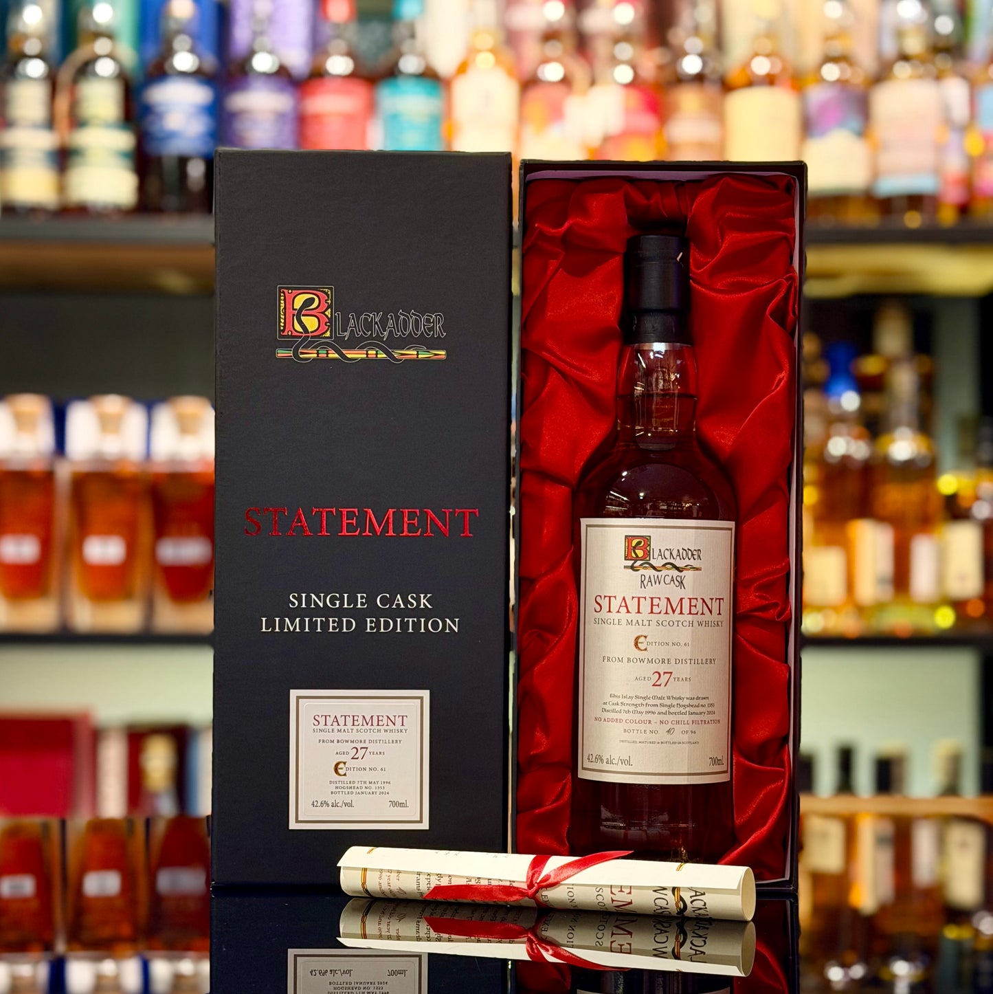 Bowmore 27 Year Old 1996-2024 Hogshead #1353 Raw Cask Statement Edition No. 61 by Blackadder Single Malt Scotch Whisky