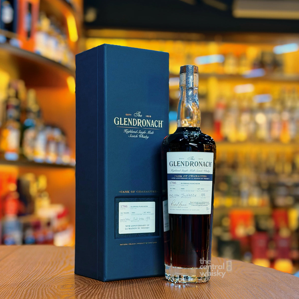 GlenDronach 34 Year Old 1991-2026 Oloroso Puncheon #1766 " 70th Anniversary of La Maison du Whisky" Single Malt Scotch Whisky