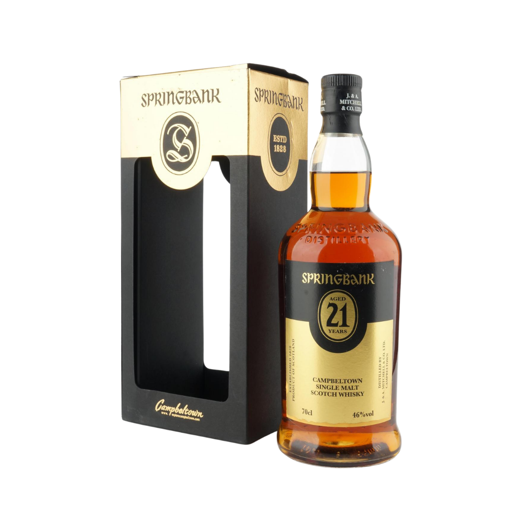 Springbank 21 Year Old Single Malt Scotch Whisky (2017 Release) (Label Discoloured)