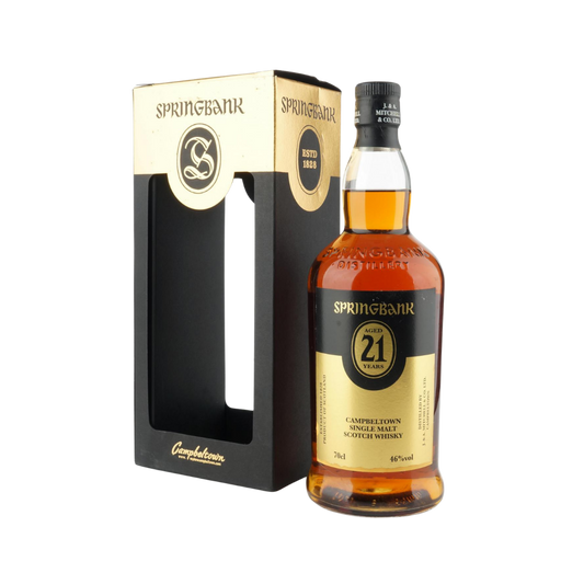 Springbank 21 Year Old Single Malt Scotch Whisky (2017 Release) (Label Discoloured)