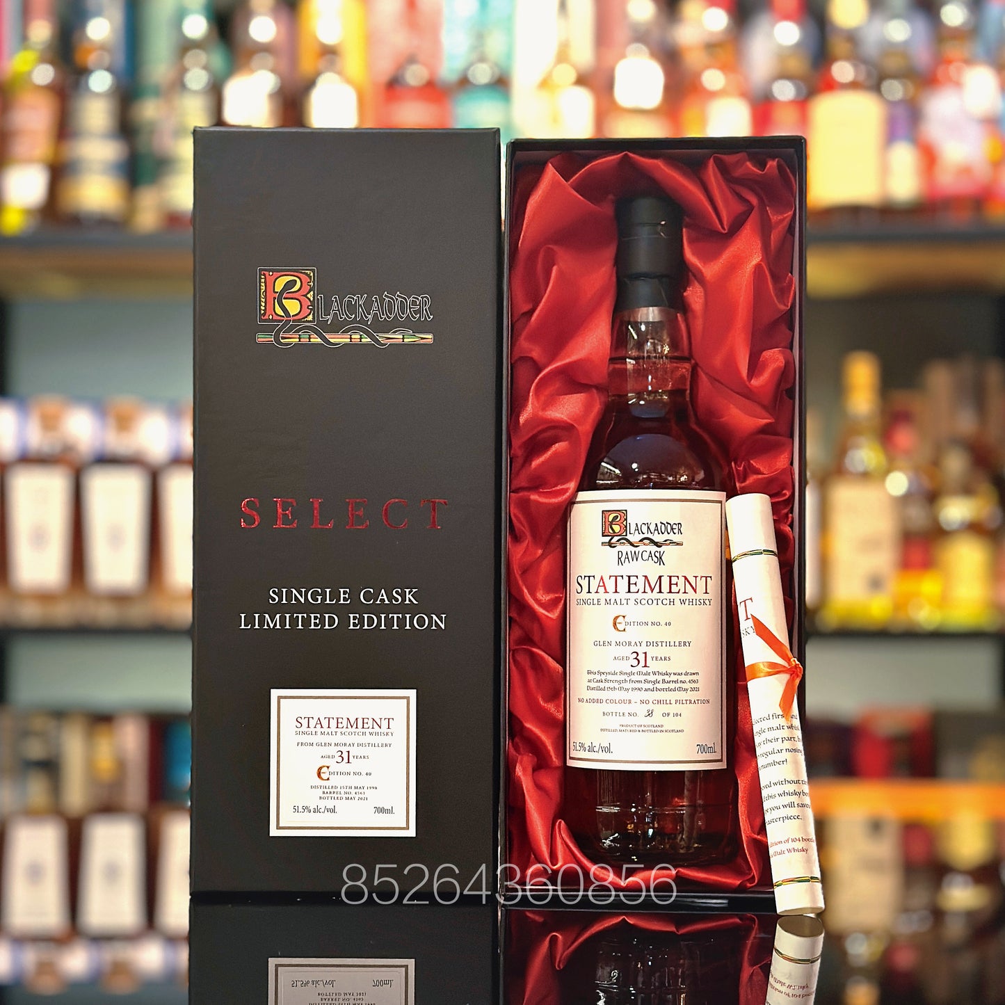 Glen Moray 31 Year Old 1990-2021 Cask #4563 Raw Cask Statement Edition No. 40 by Blackadder Single Malt Scotch Whisky