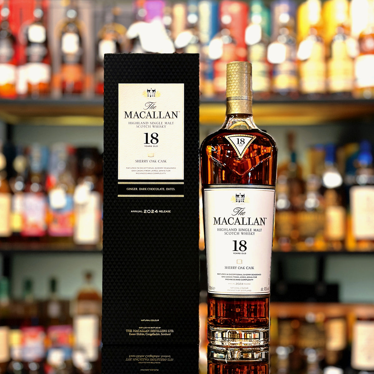 Macallan 18 Year Old Sherry Oak Cask Single Malt Scotch Whisky 