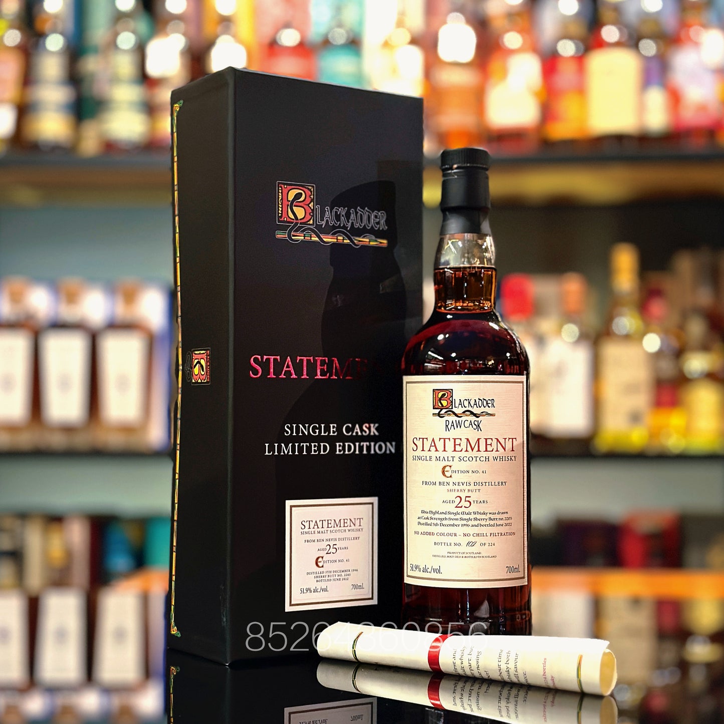 Ben Nevis 25 Year Old 1996-2022 Sherry Butt #2203 Raw Cask Statement Edition No. 41 by Blackadder Single Malt Scotch Whisky