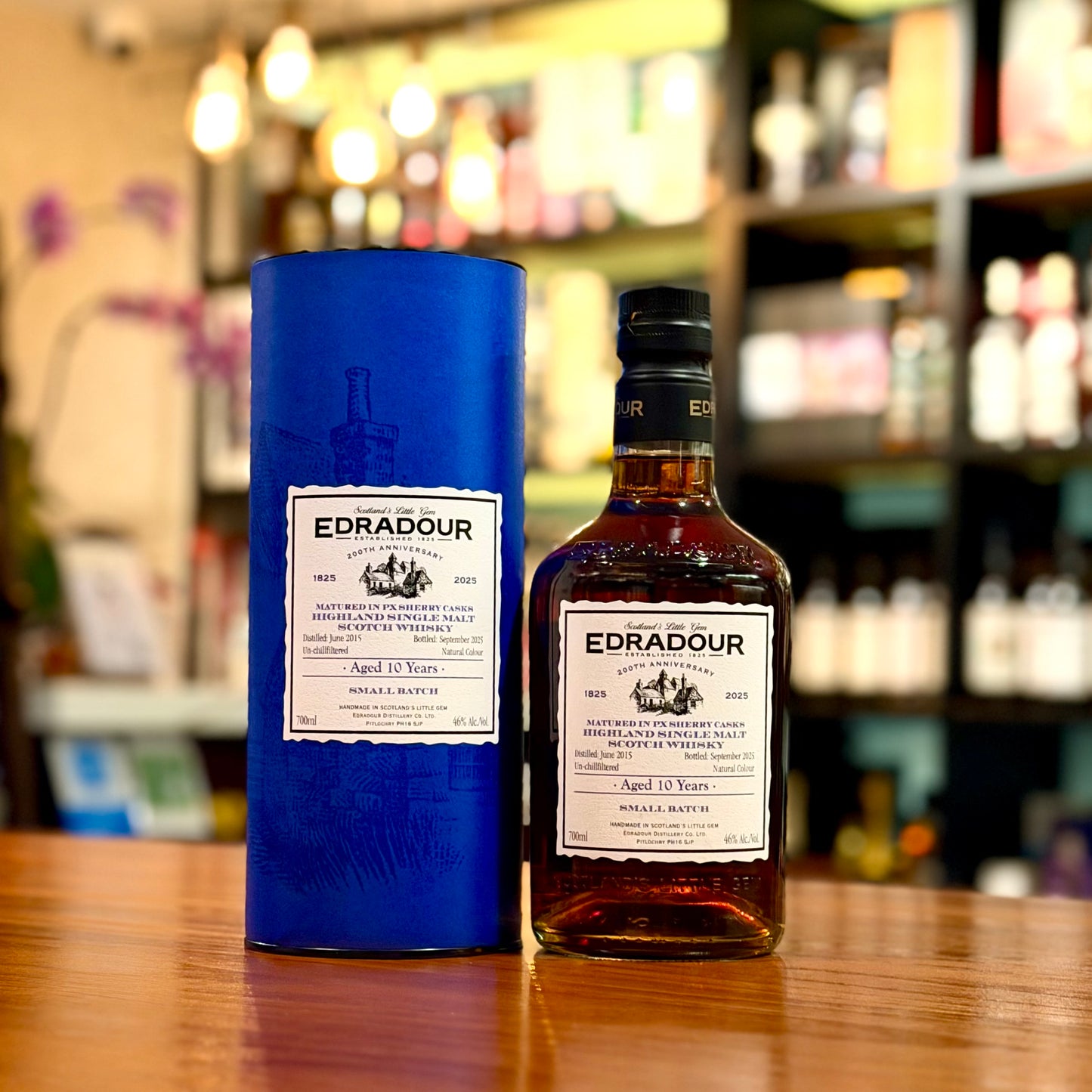 Edradour 10 Year Old 2015 PX Sherry Casks Small Batch "200th Anniversary" Single Malt Scotch Whisky