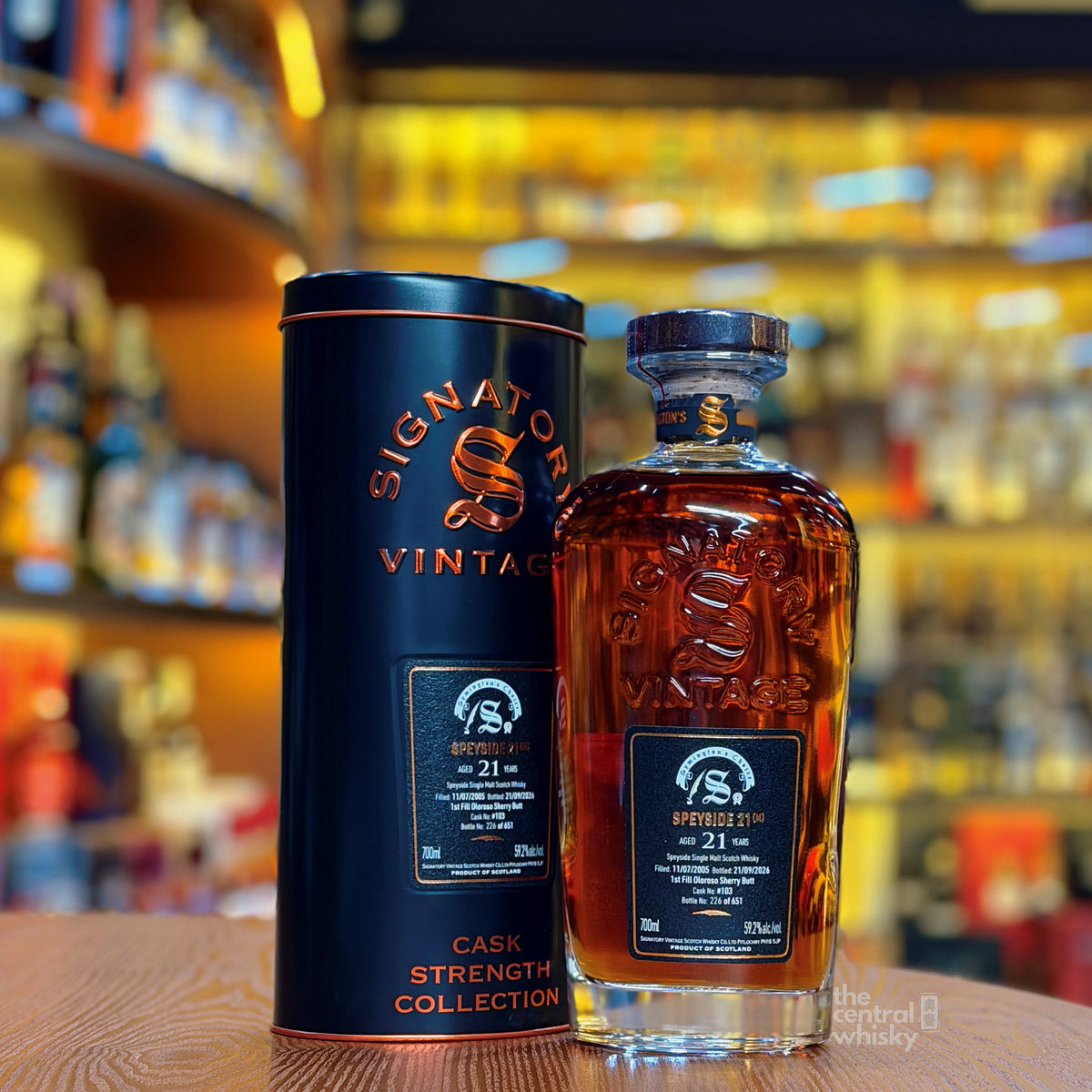 Speyside (M) 21 Year Old 2005-2026 First-fill Oloroso Sherry Butt #103 "Symington's Choice" by Signatory Vintage Single Malt Scotch Whisky