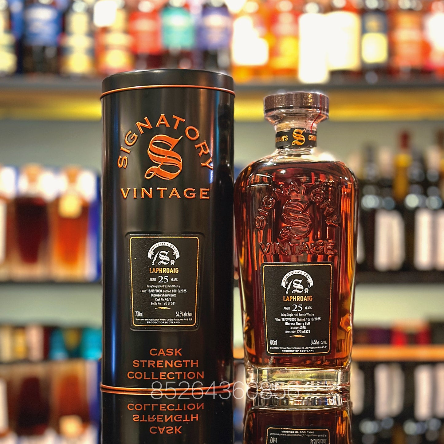 Laphroaig 25 Year Old 2000-2025 Oloroso Sherry Butt #4078 Symington's Choice by Signatory Vintage Single Malt Scotch Whisky