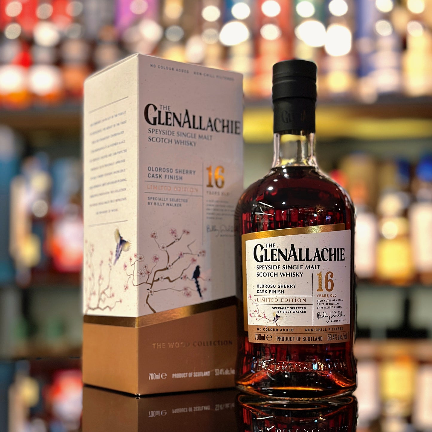 GlenAllachie 16 Year Old Oloroso Sherry Cask Finish Taiwan Blue Magpie Edition Single Malt Scotch Whisky (2025 Release)