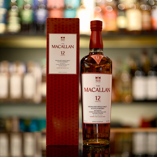 Macallan 12 Year Old Sherry Oak Cask Single Malt Scotch Whisky (New Packaging)