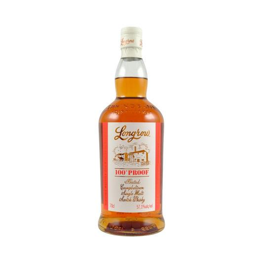 Longrow 100 Proof Batch #2 Single Malt Scotch Whisky (Label Stained)