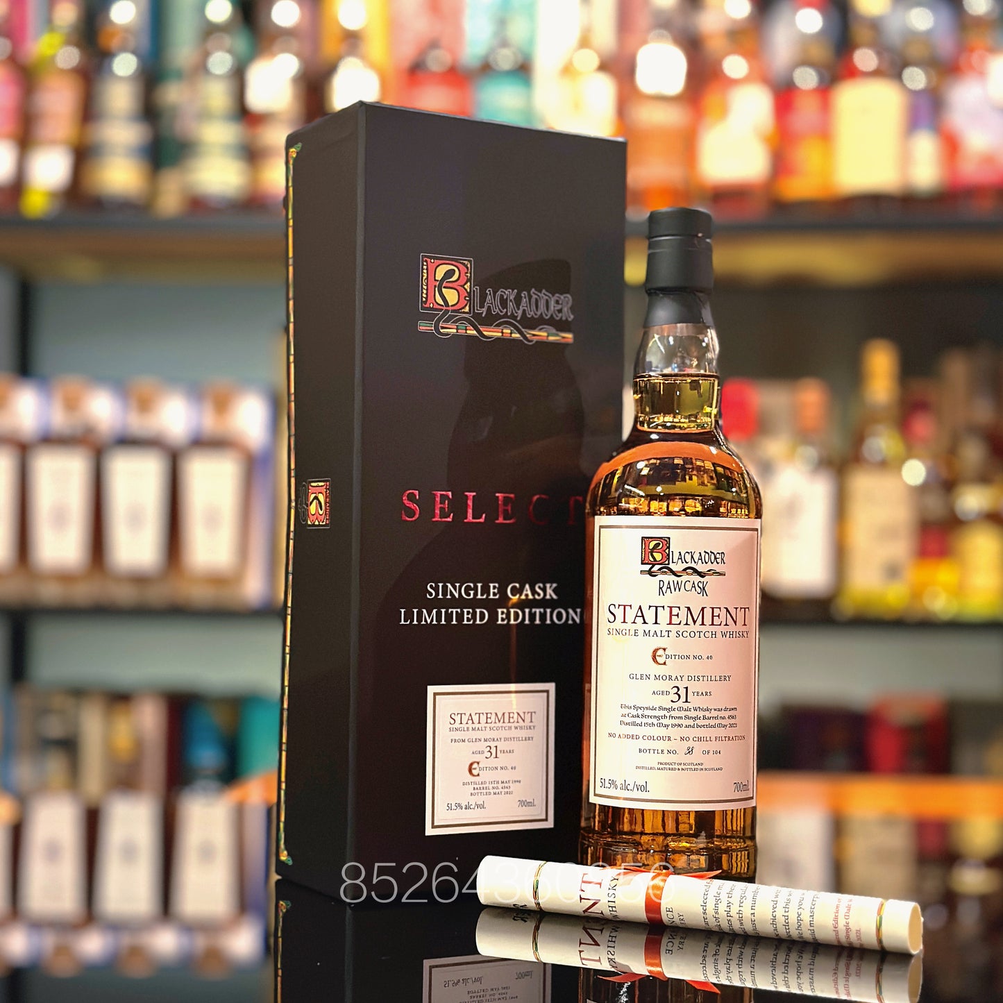 Glen Moray 31 Year Old 1990-2021 Cask #4563 Raw Cask Statement Edition No. 40 by Blackadder Single Malt Scotch Whisky