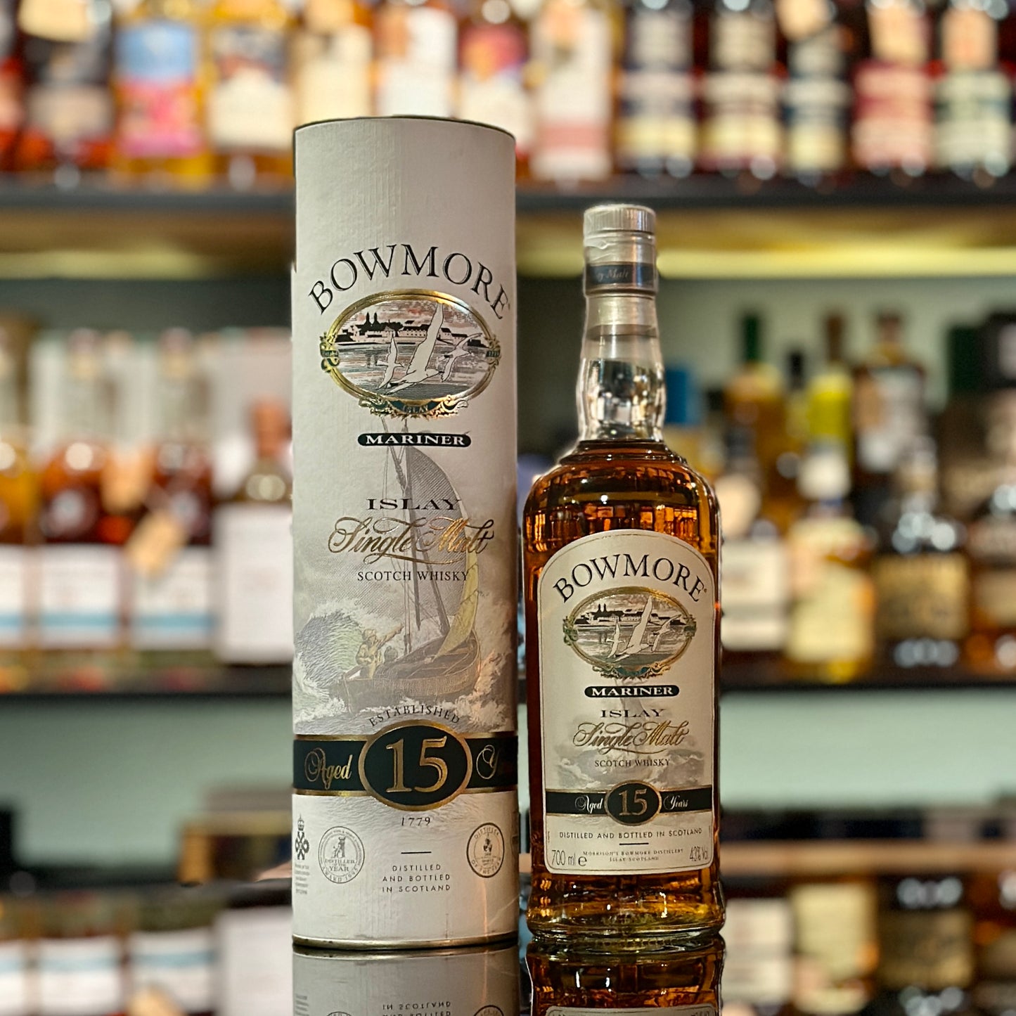 Bowmore 15 Year Old “Mariner” Single Malt Scotch Whisky (1990s Bottling)