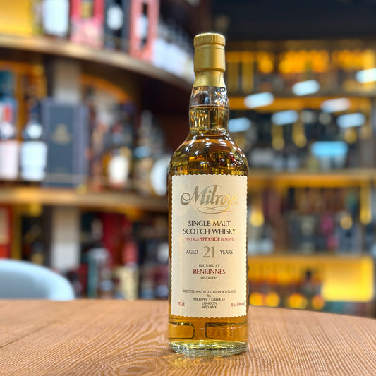Benrinnes 21 Year Old 2002-2023 Hogshead #3455 "Vintage Speyside Reserve" by Milroy's Single Malt Scotch Whisky