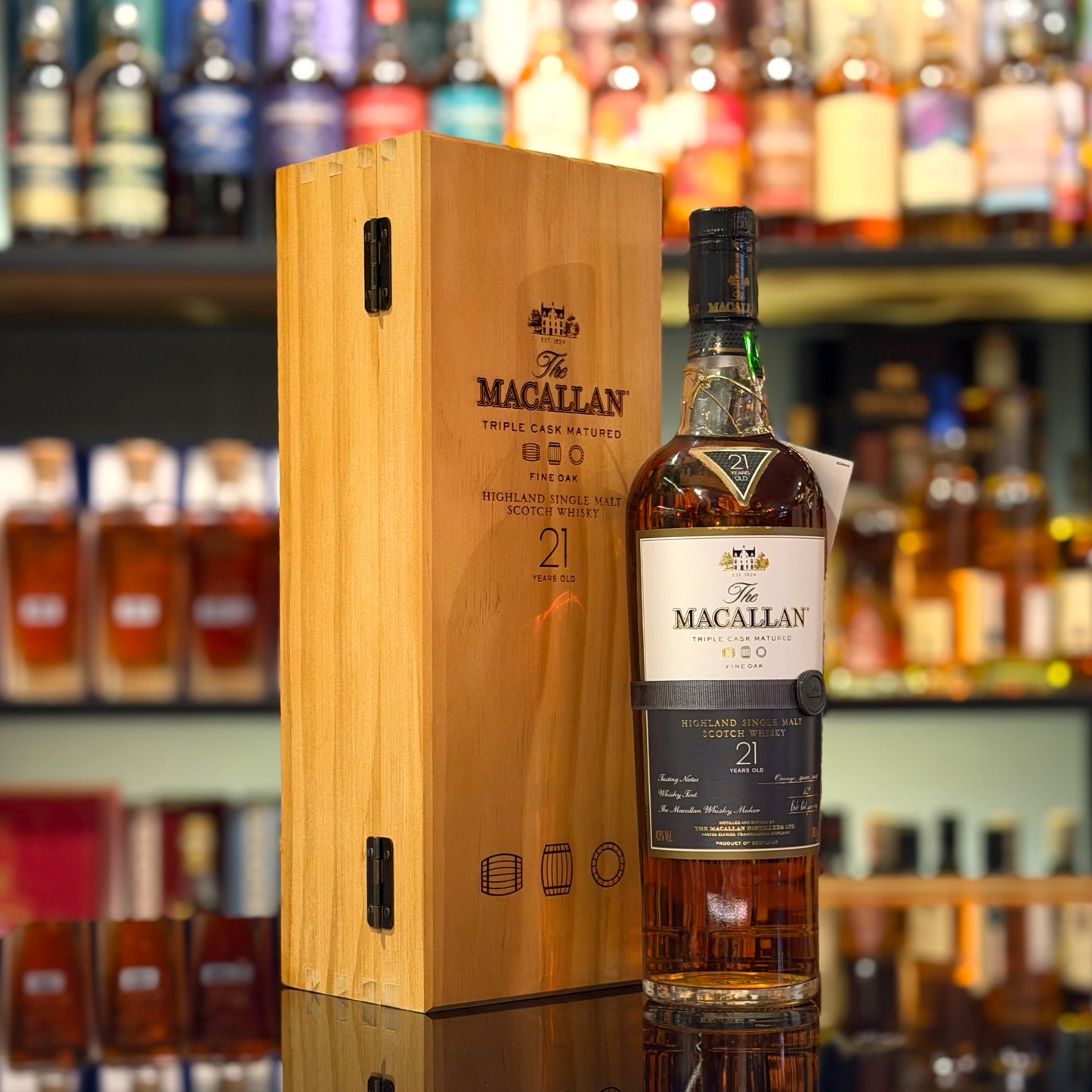 Macallan 21 Year Old Fine Oak Triple Cask Matured Single Malt Scotch Whisky