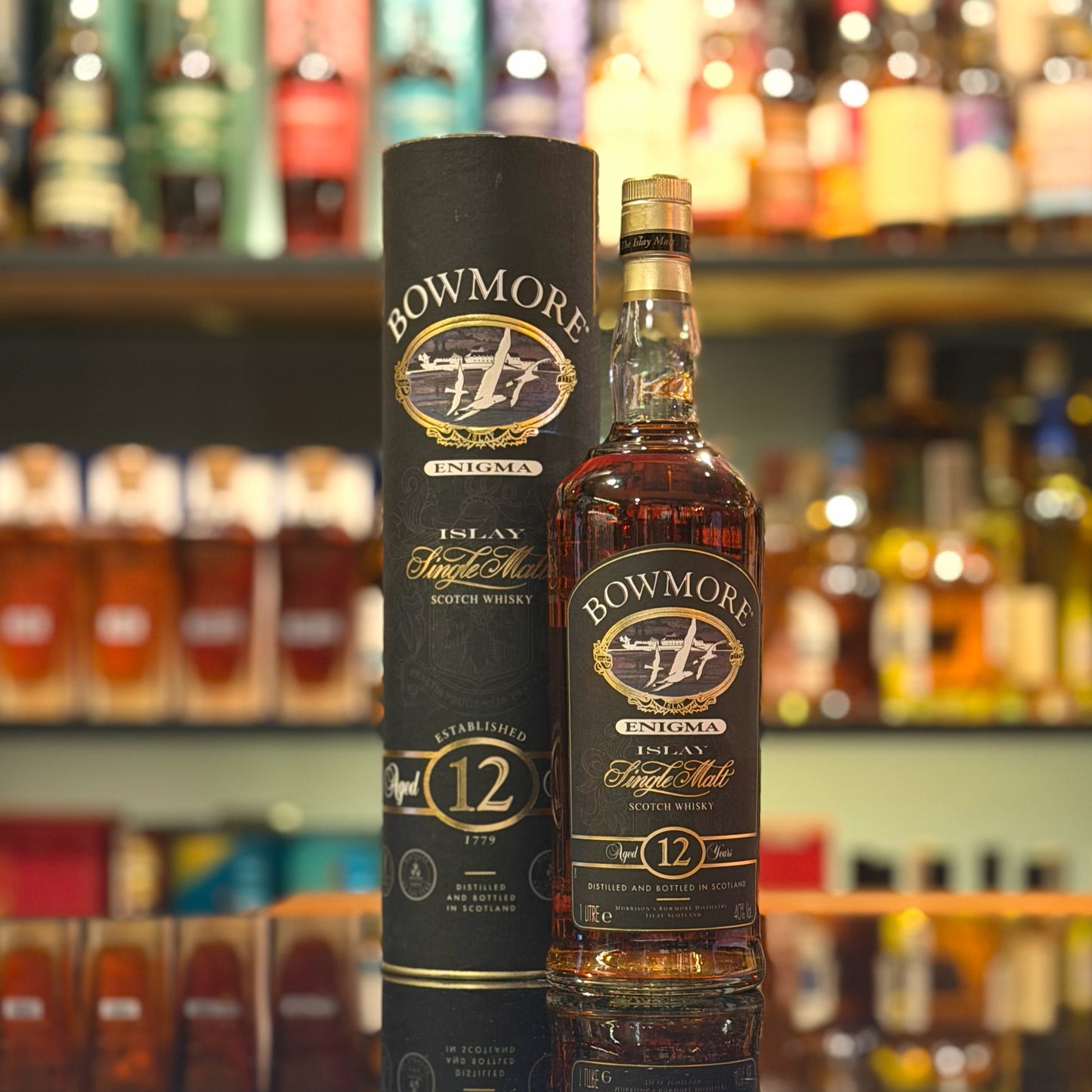 Bowmore 12 Year Old Enigma Single Malt Scotch Whisky (2000s) (1000ml)