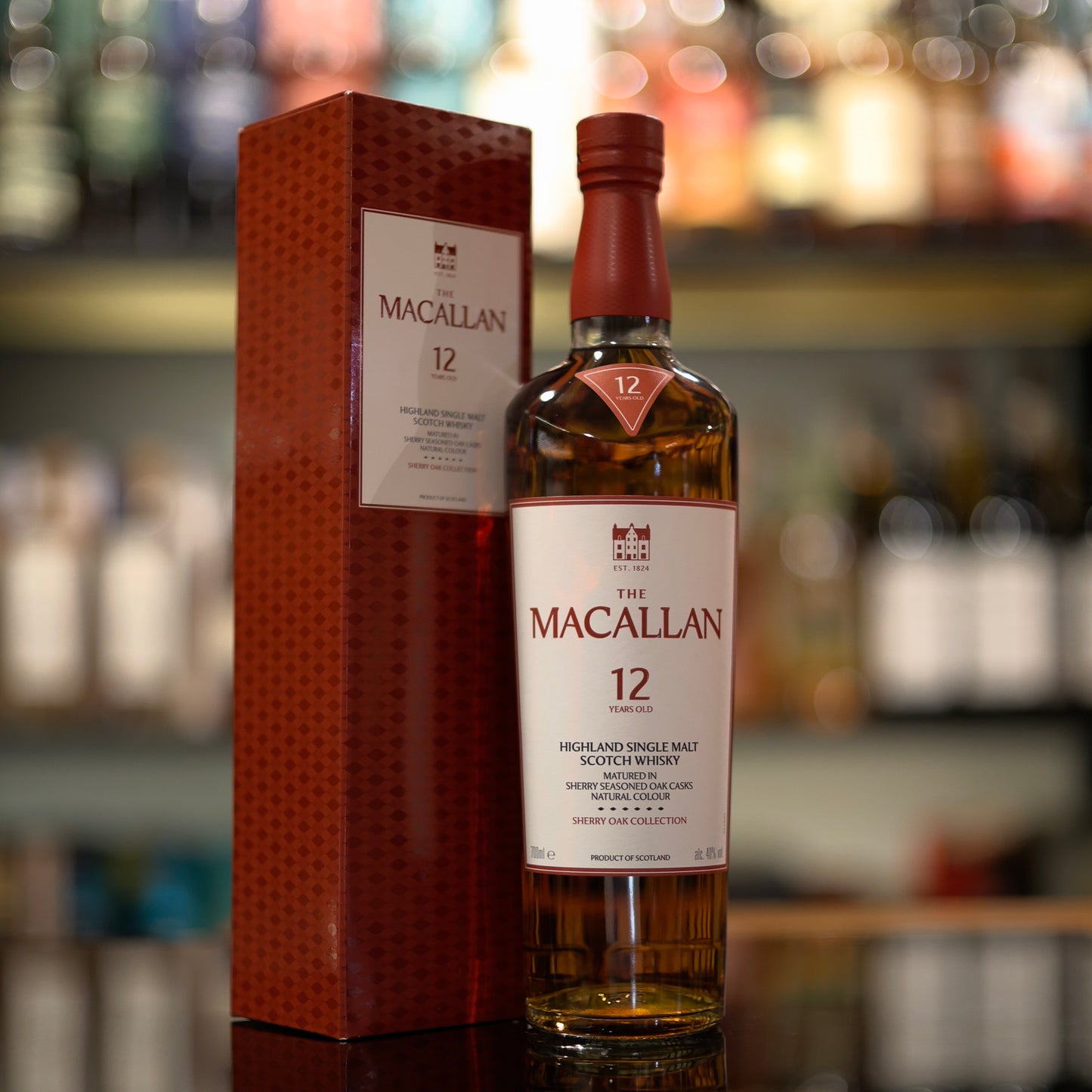 Macallan 12 Year Old Sherry Oak Cask Single Malt Scotch Whisky (New Packaging)