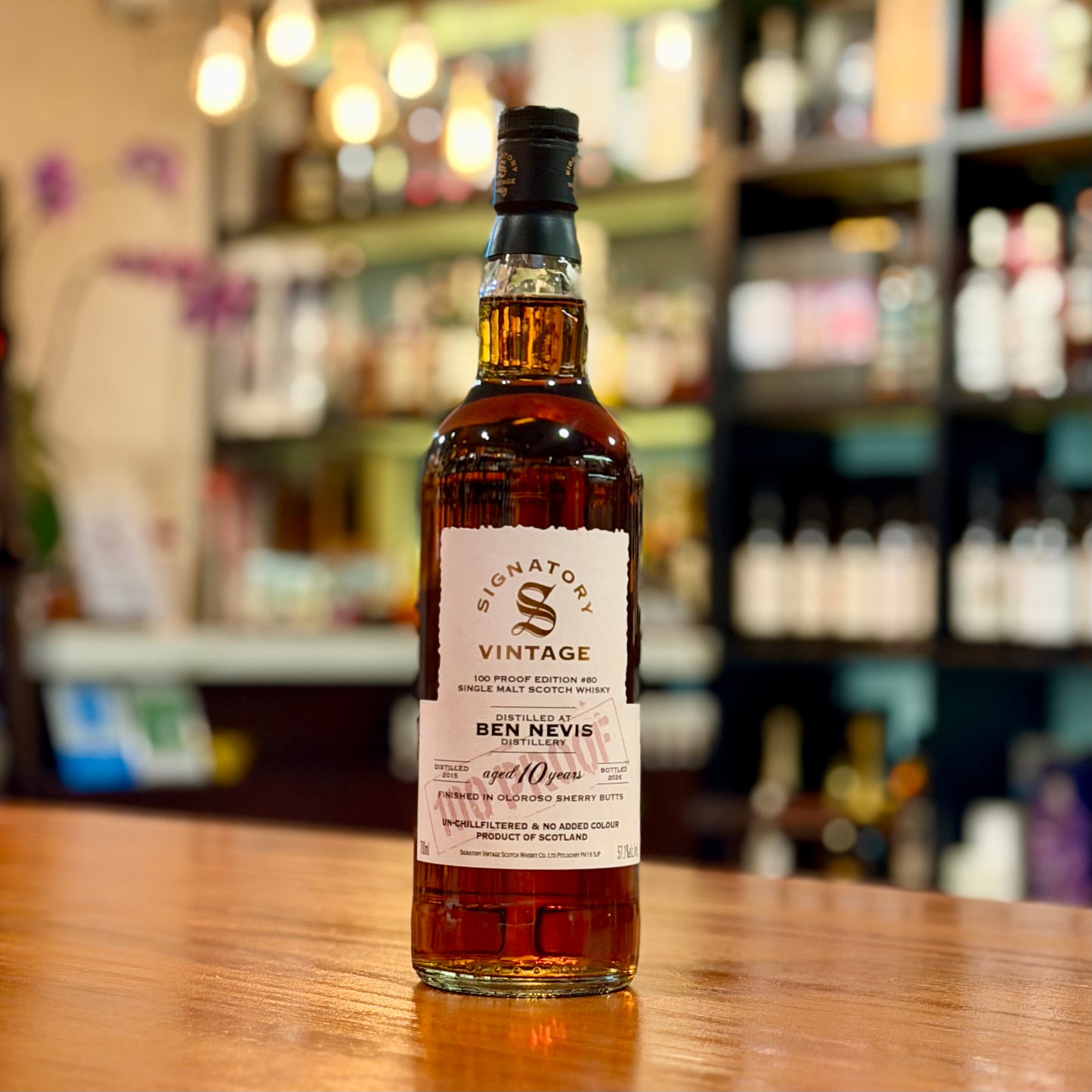 Ben Nevis 10 Year Old 2015 100 Proof Edition #80 by Signatory Vintage Single Malt Scotch Whisky