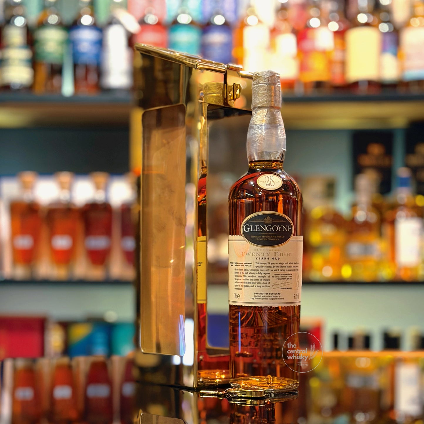 Glengoyne 28 Year Old Brass Spirit Safe Single Malt Scotch Whisky