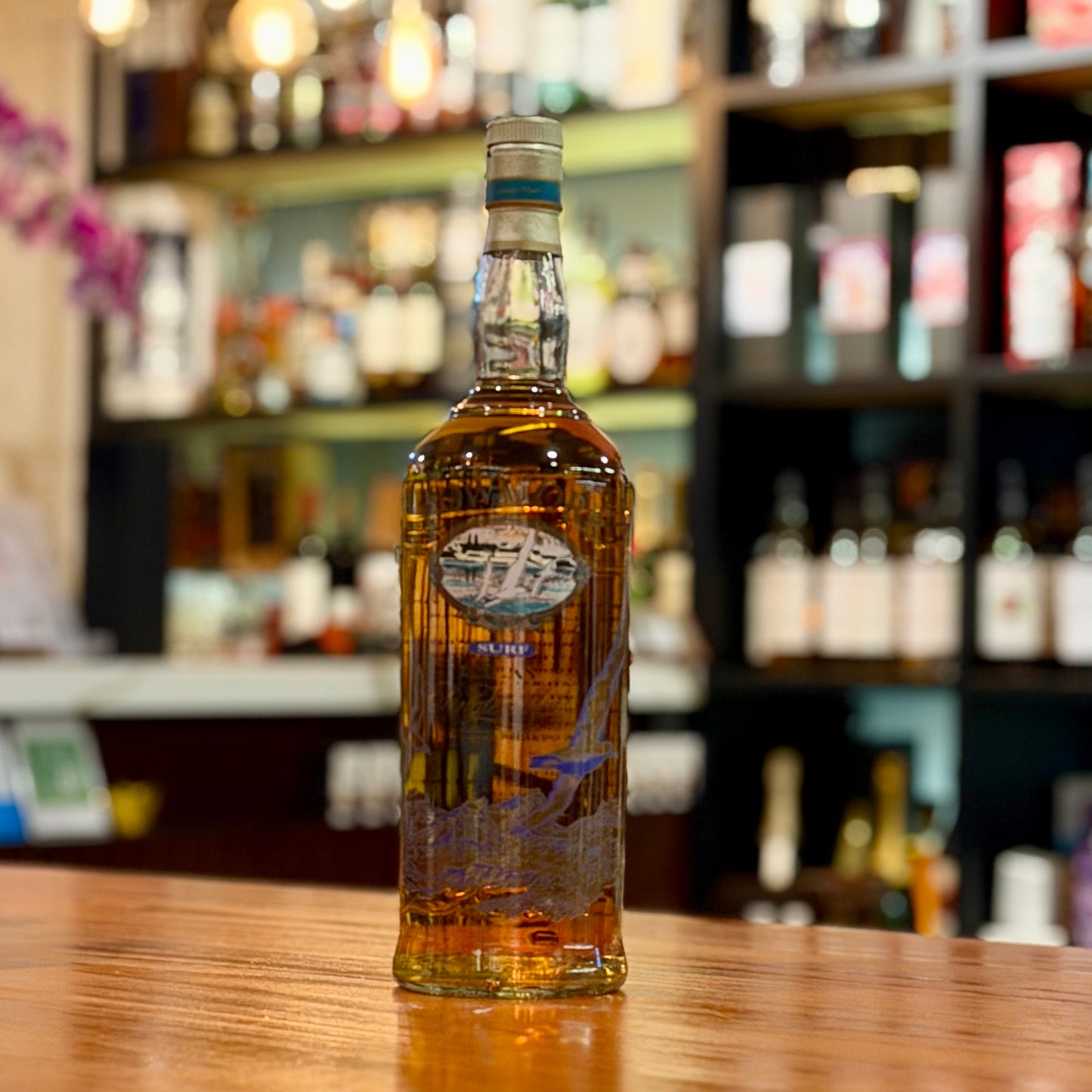Bowmore Surf Single Malt Scotch Whisky (Seagull, Glass Printed Label) (1000ml, No Box)