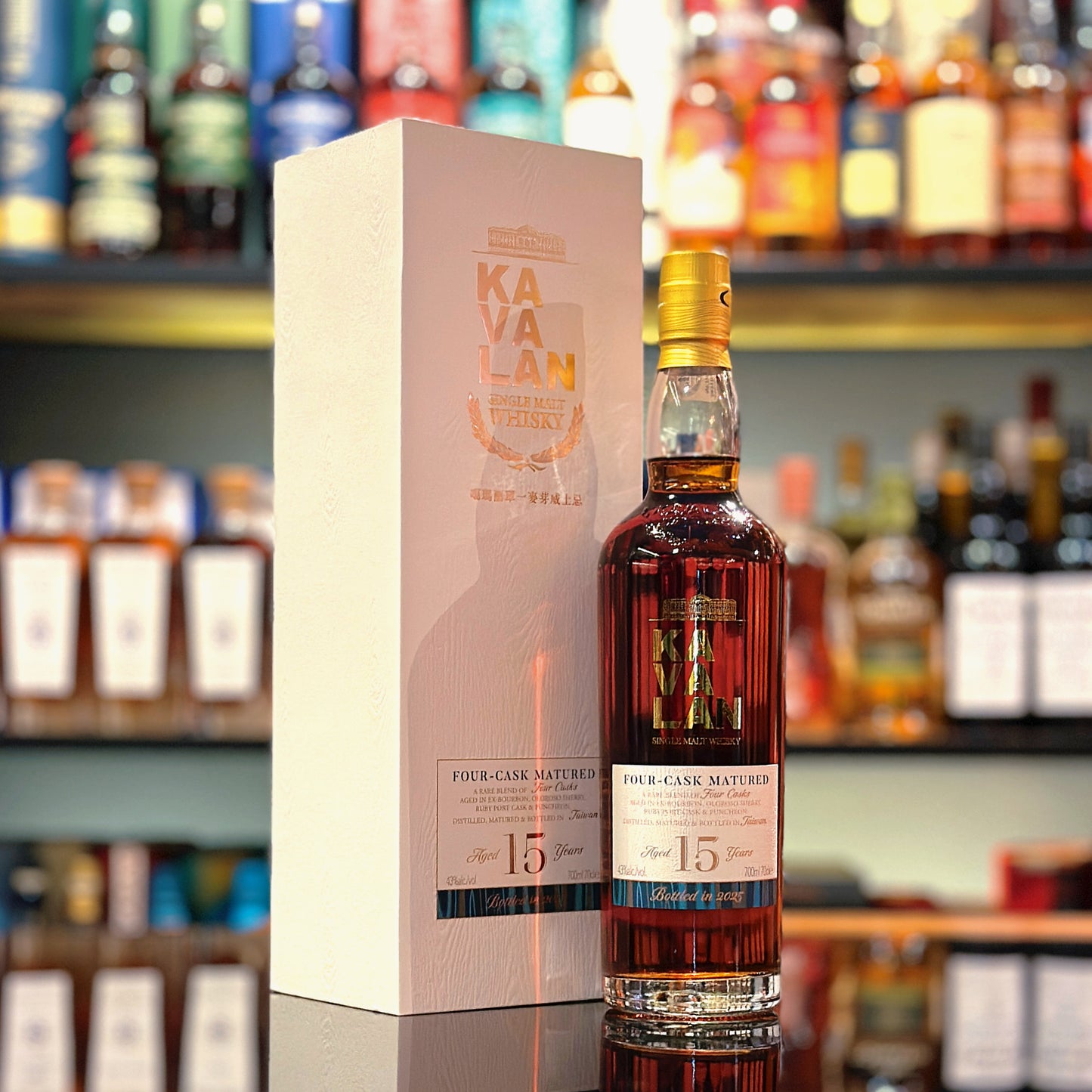 Kavalan 15 Year Old “Four Cask Matured” Single Malt Taiwanese Whisky (2025 Release)