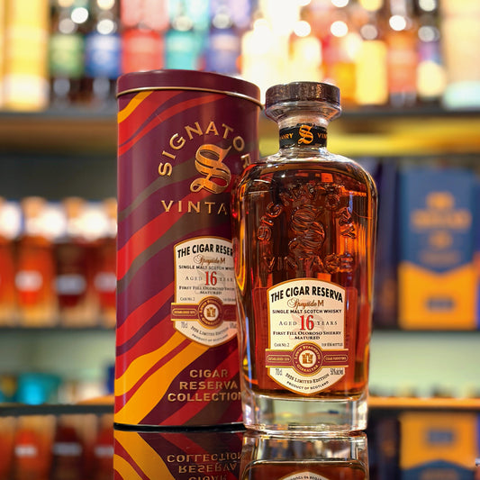 Speyside (M) 16 Year Old First-fill Oloroso Sherry Cask #2 The Cigar Reserva by Signatory Vintage Single Malt Scotch Whisky