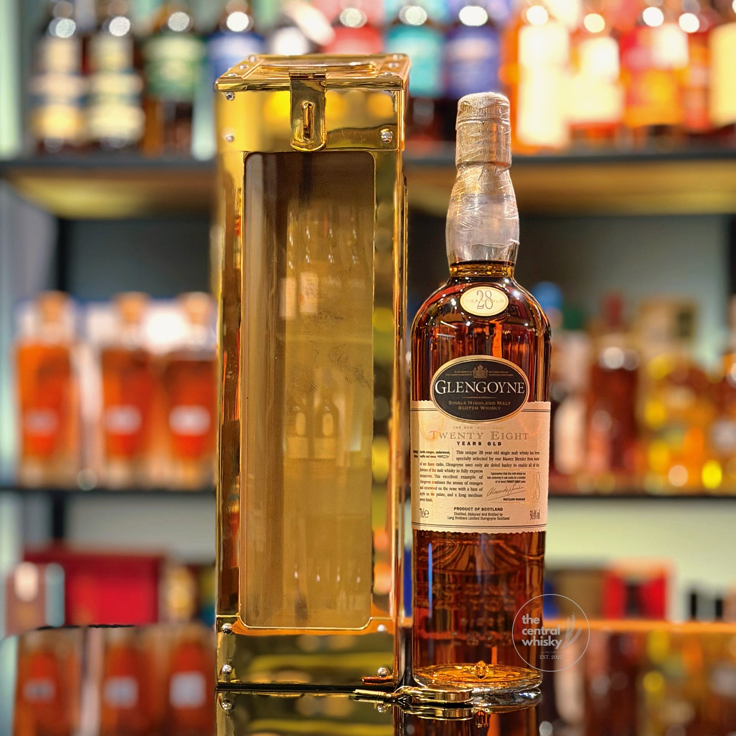 Glengoyne 28 Year Old Brass Spirit Safe Single Malt Scotch Whisky