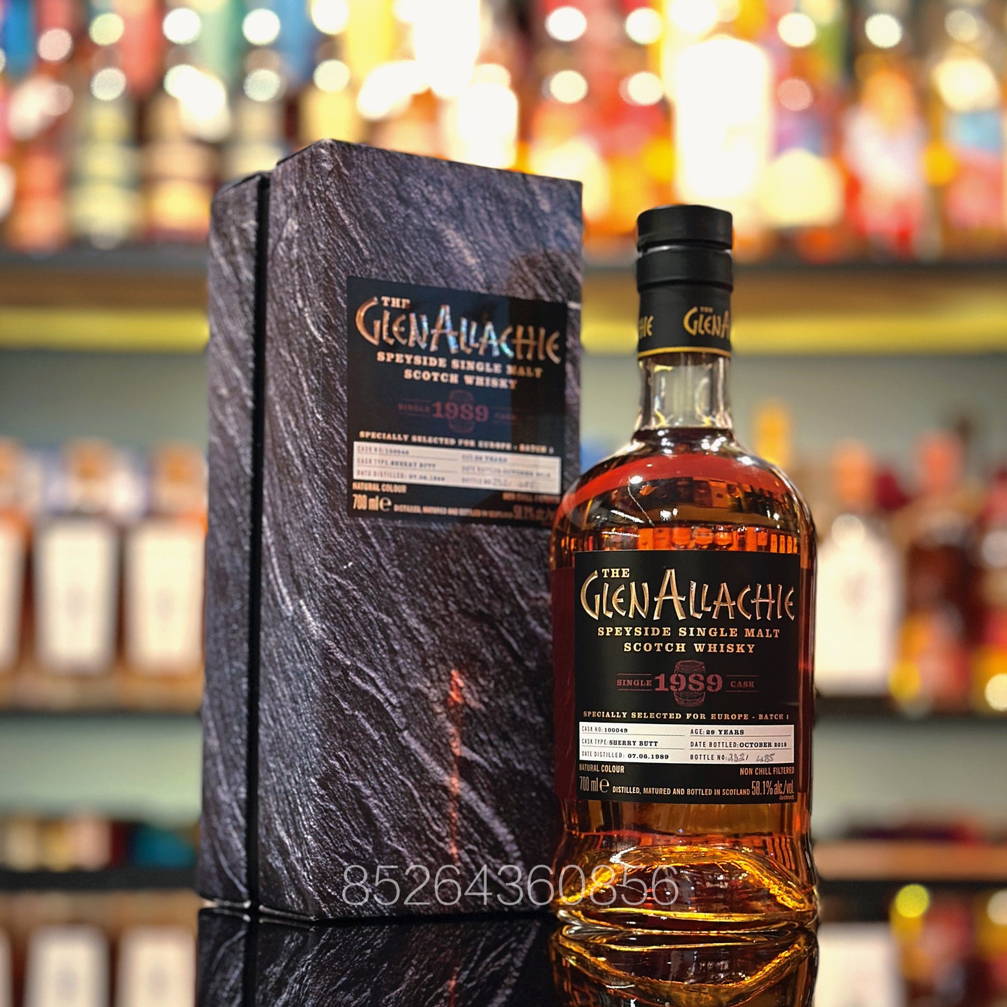 GlenAllachie 29 Year Old 1989-2018 Sherry Butt #100049 Single Malt Scotch Whisky
