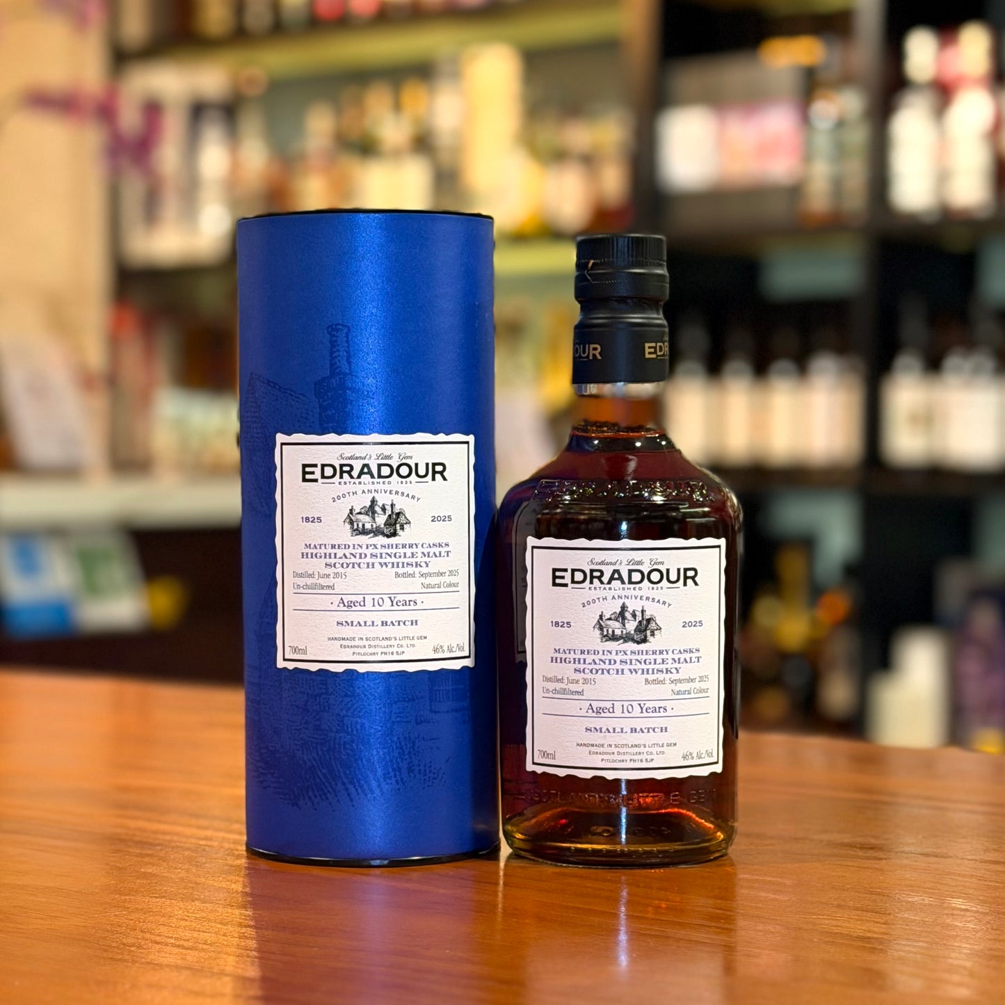 Edradour 10 Year Old 2015 PX Sherry Casks Small Batch "200th Anniversary" Single Malt Scotch Whisky