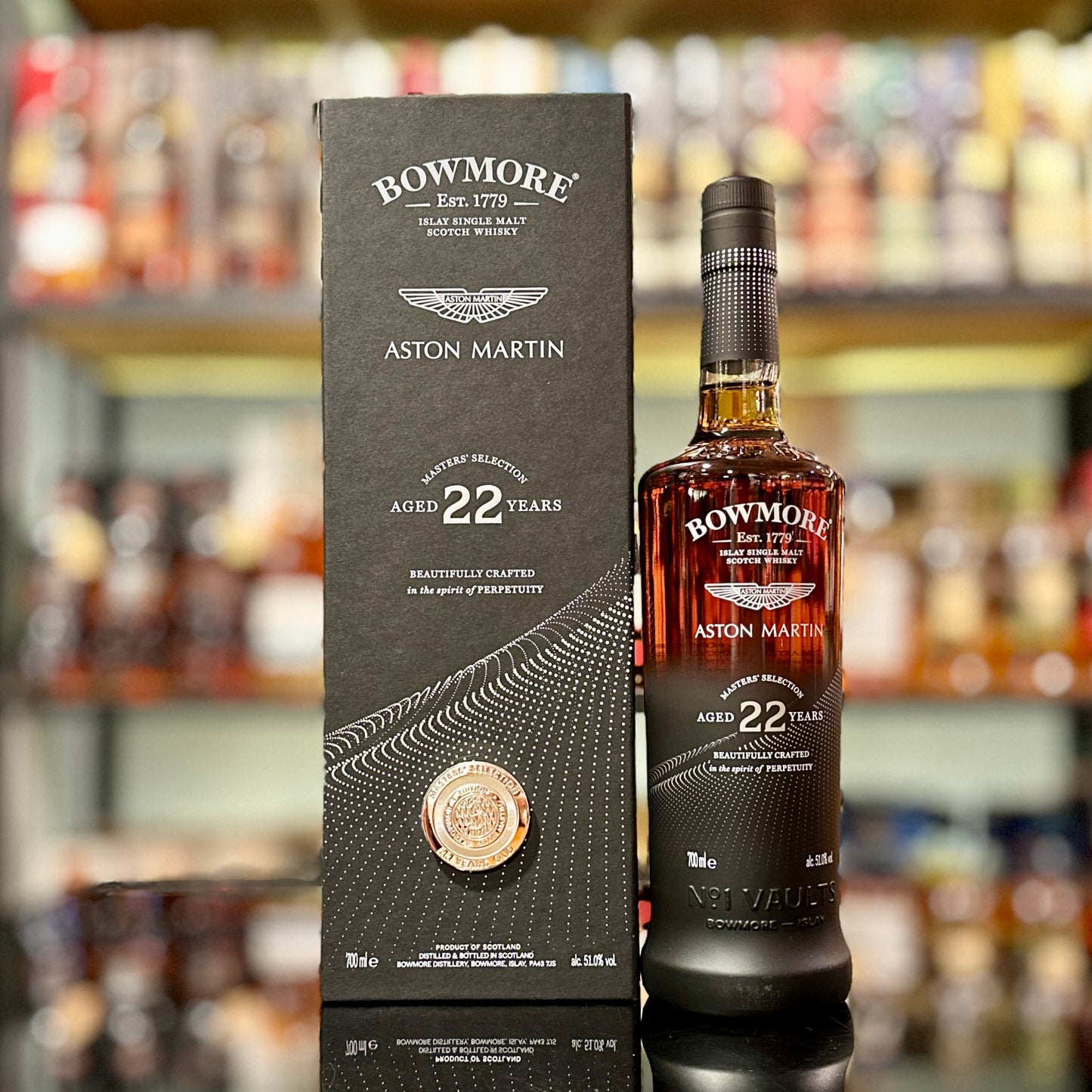 Bowmore 22 Year Old Aston Martin Masters’ Selection Single Malt Scotch Whisky (3rd Edition)