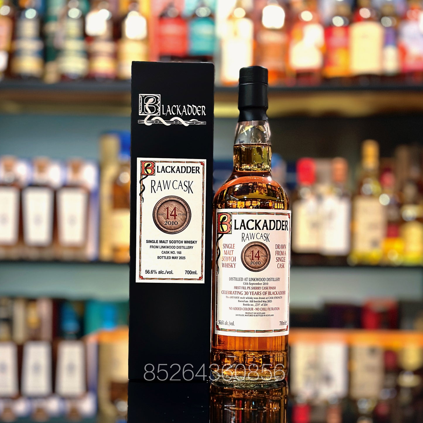 Linkwood 14 Year Old 2010-2025 First-fill PX Sherry Barrel #168 Finish Raw Cask by Blackadder Single Malt Scotch Whisky