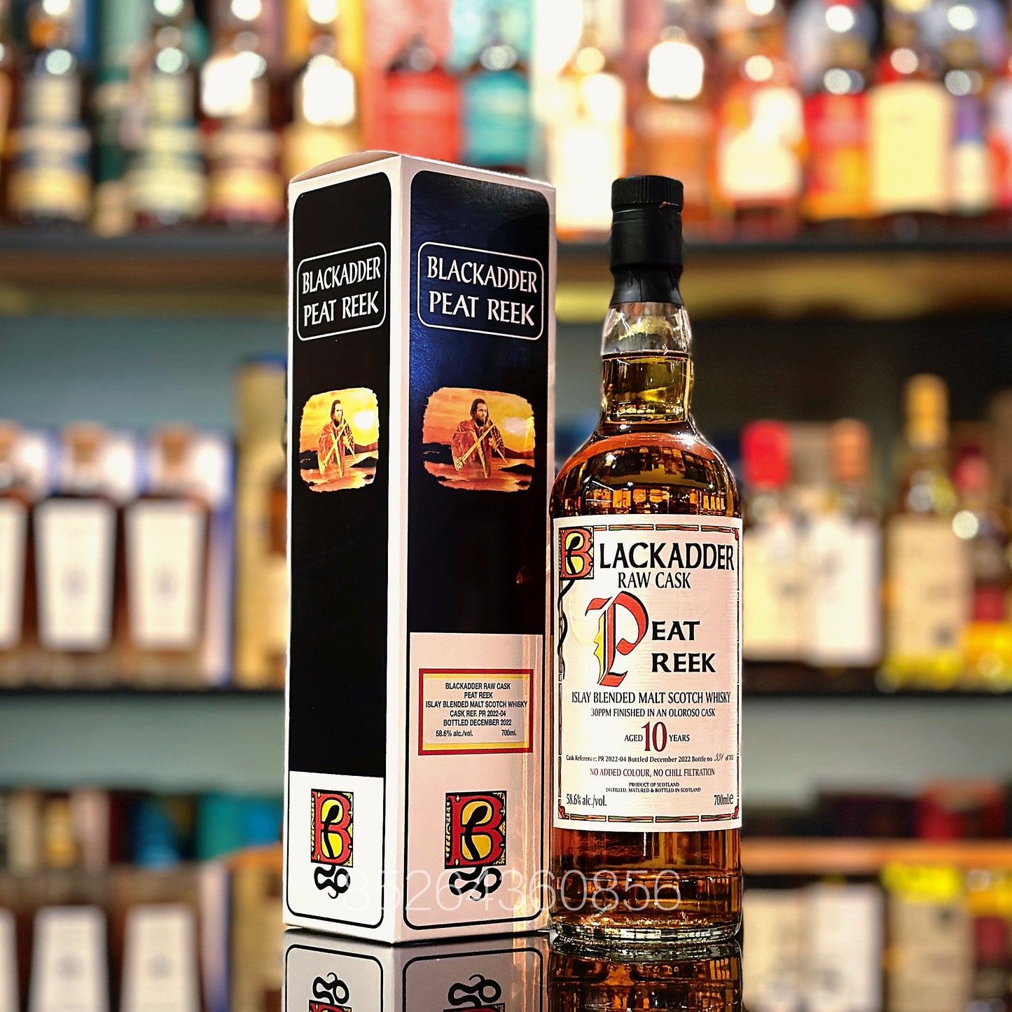 Peat Reek 10 Year Old Oloroso Sherry Cask RP2022-04 Finish Raw Cask by Blackadder Blended Malt Scotch Whisky