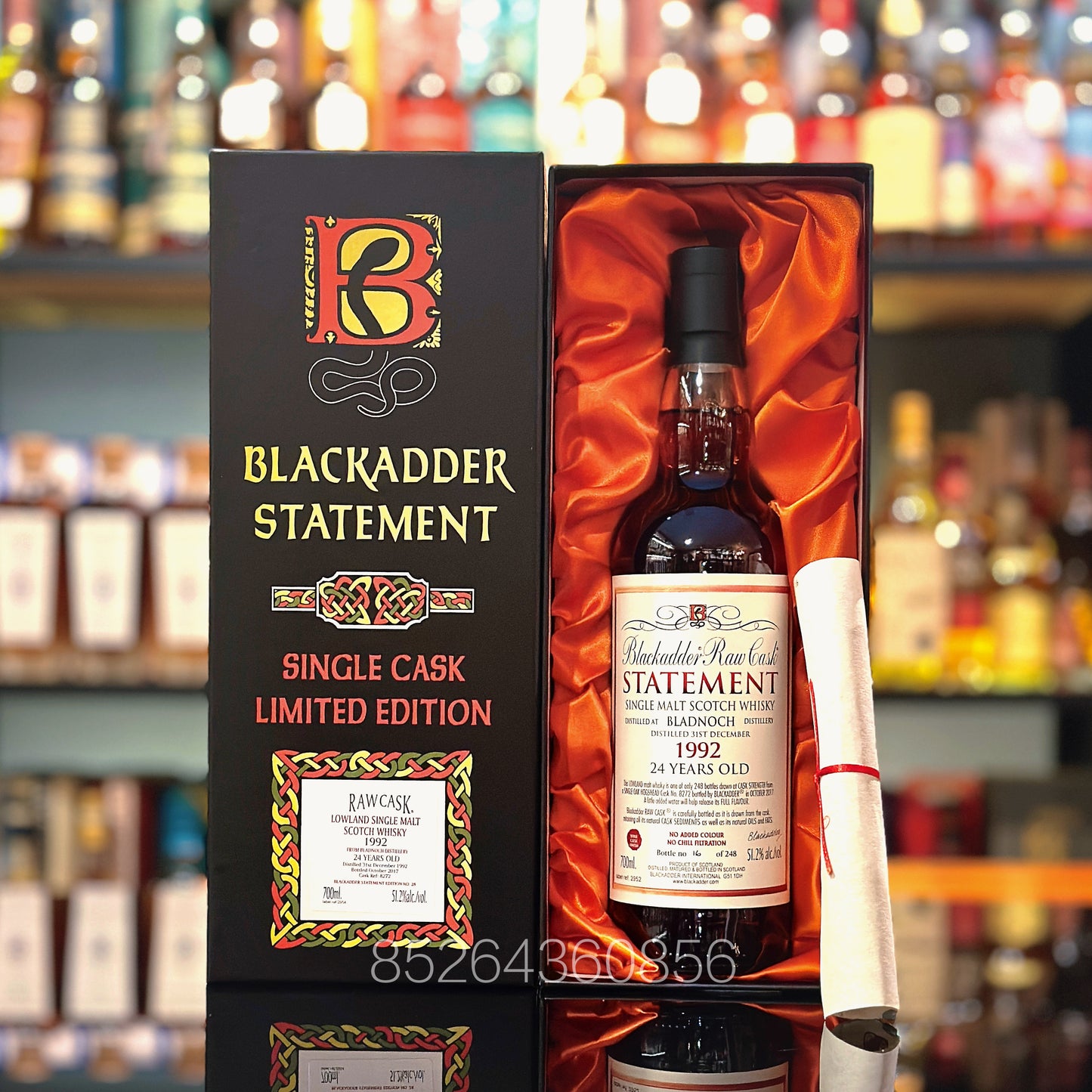 Bladnoch 24 Year Old 1992-2017 Hogshead #8272 Raw Cask Statement No. 28 by Blackadder Single Malt Scotch Whisky