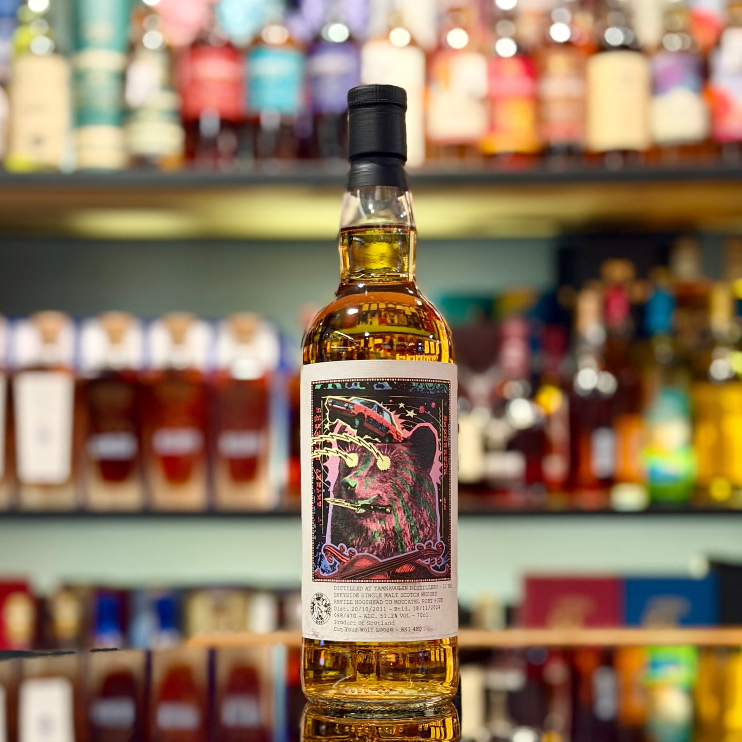 Tamnavulin 13 Year Old 2011-2024 Moscatel Port Pipe Finish by Cut Your Wolf Loose Single Malt Scotch Whisky