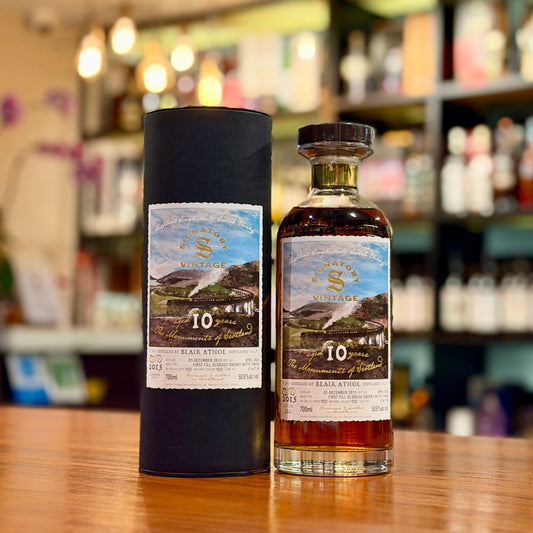 Blair Athol 10 Year Old 2015-2026 First-fill Oloroso Sherry Butt Finish "The Monuments of Scotland" by Signatory Vintage Single Malt Scotch Whisky