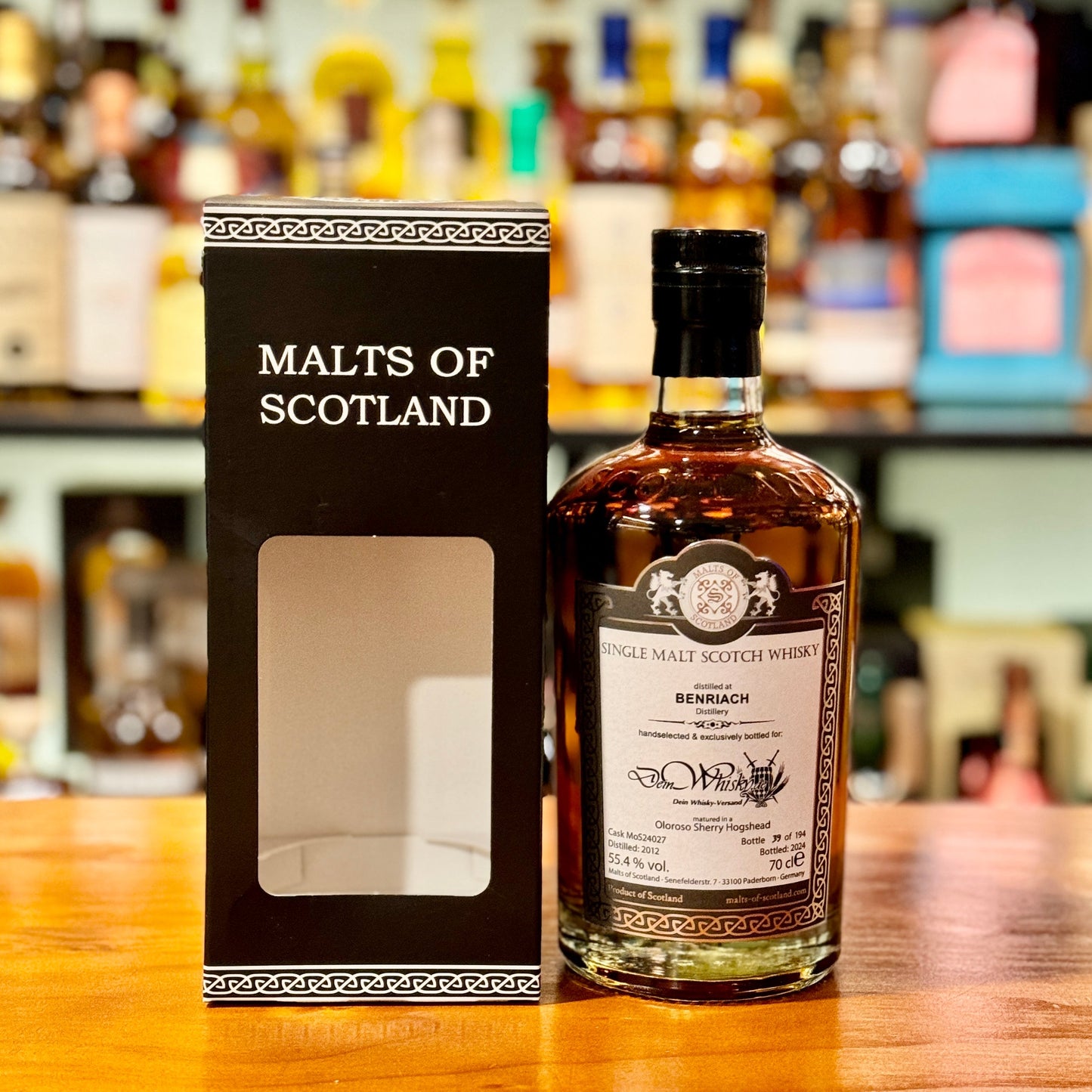 班瑞克12年2012-2024年Oloroso雪莉豬頭桶#MoS24027 Malts of Scotland裝瓶蘇格蘭單一麥芽威士忌