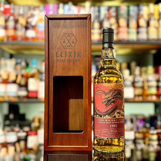 艾雷島30年1992年「The Whisky Trail」龍年限定版Elixir Distillers裝瓶蘇格蘭單一麥芽威士忌