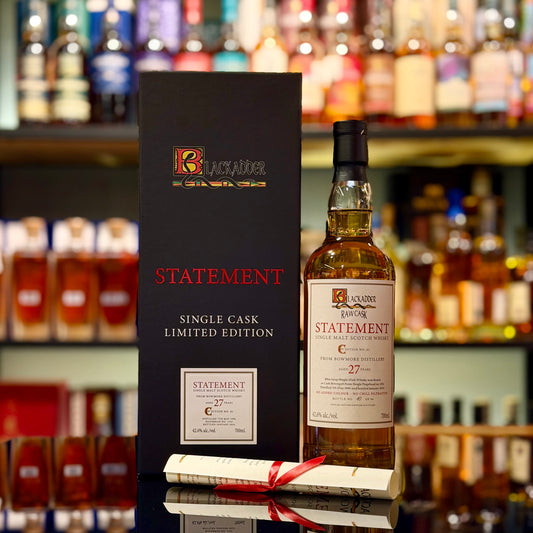 Bowmore 27 Year Old 1996-2024 Hogshead #1353 Raw Cask Statement Edition No. 61 by Blackadder Single Malt Scotch Whisky