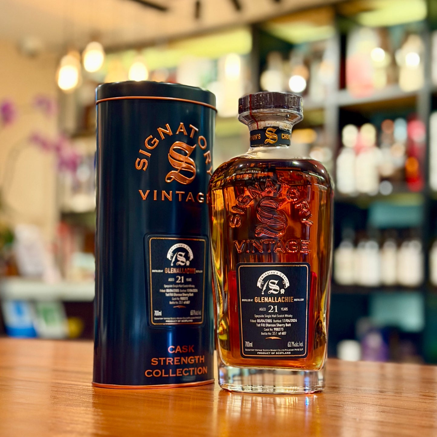 GlenAllachie 21 Year Old 2005-2026 First-fill Pedro Oloroso Sherry Butt #900273 Symington's Choice by Signatory Vintage Single Malt Scotch Whisky
