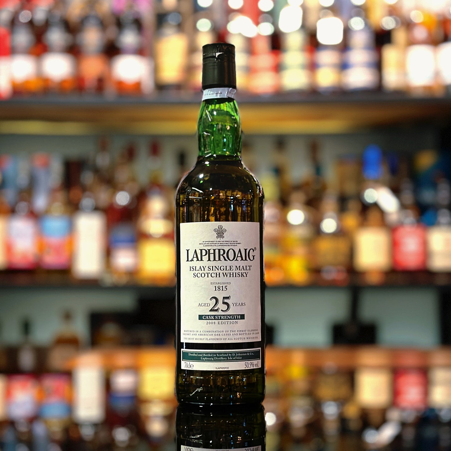 Laphroaig 25 Year Old Cask Strength Edition Single Malt Scotch Whisky (2008 Release)