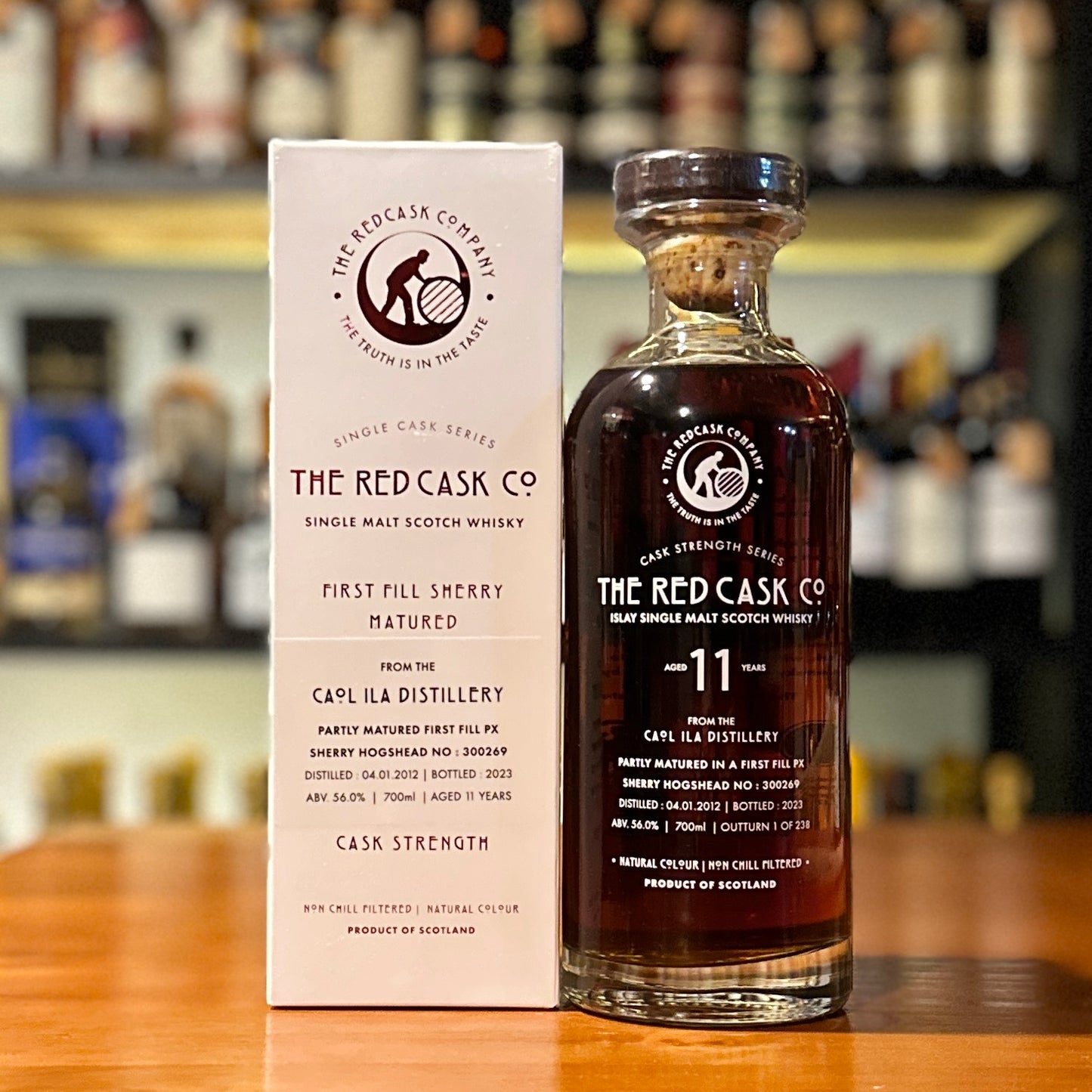 Caol Ila 11 Year Old 2014-2023 The Red Cask Co by Global Whisky Single Malt Scotch Whisky