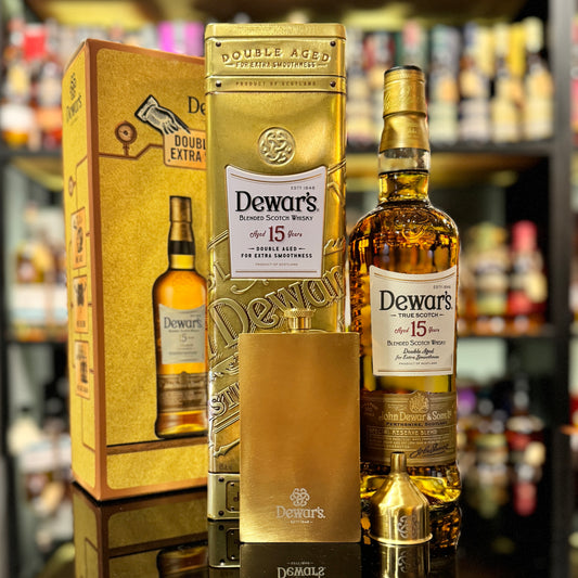 Dewar’s 15 Year Old Blended Scotch Whisky (Giftset with Flask)