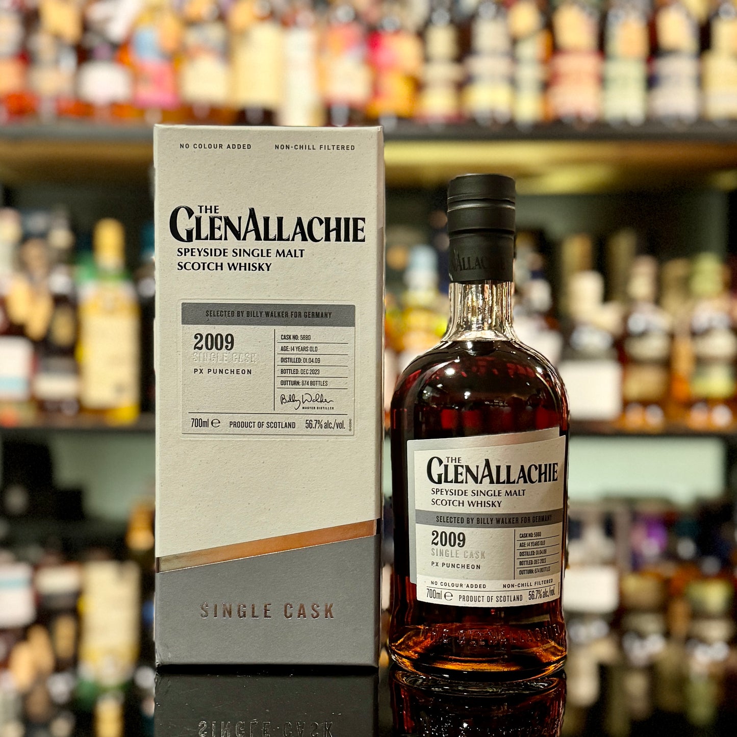 GlenAllachie 14 Year Old 2009-2023 Pedro Ximénez Cask #5880 Single Malt Scotch Whisky