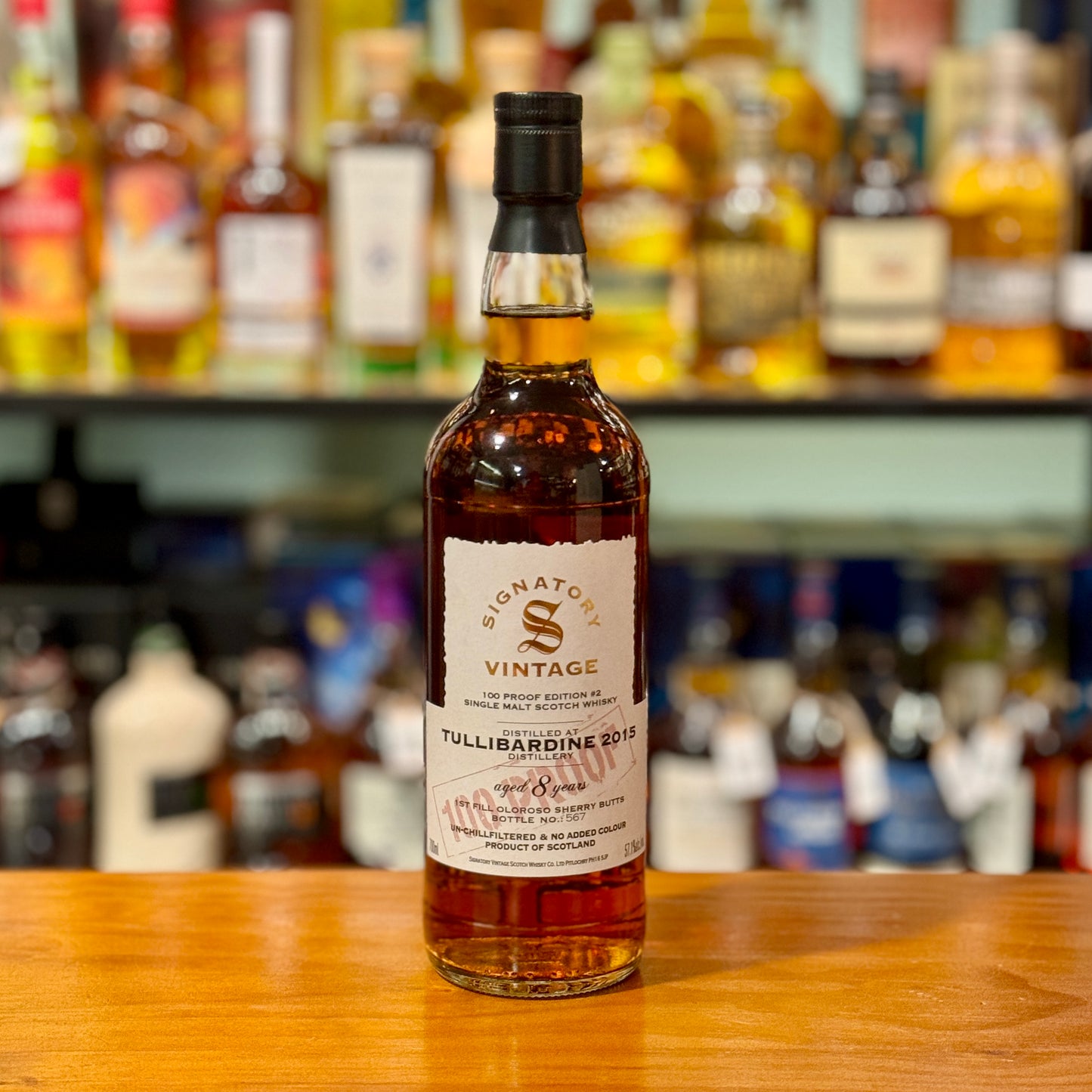 Tullibardine 8 Year Old 2015 100 Proof Edition #2 by Signatory Vintage Single Malt Scotch Whisky