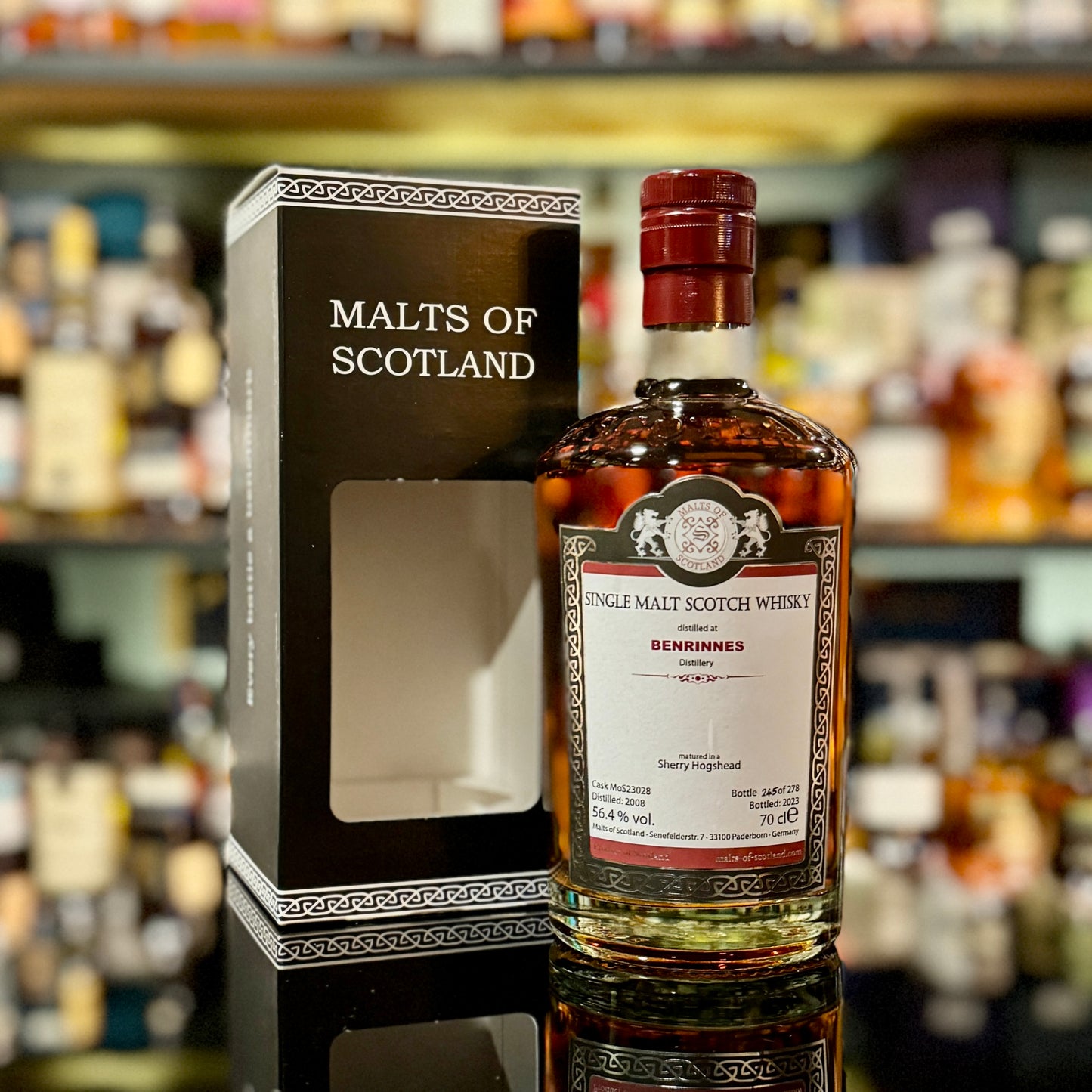 Benrinnes 14 Year Old 2008-2023 Sherry Hogshead #MoS23028 by Malts of Scotland Single Malt Scotch Whisky