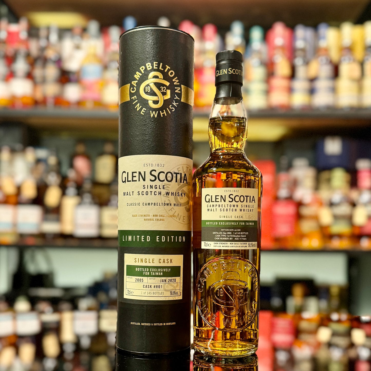 Glen Scotia 14 Year Old 2005-2020 First-fill Bourbon Barrel #801 Single Malt Scotch Whisky