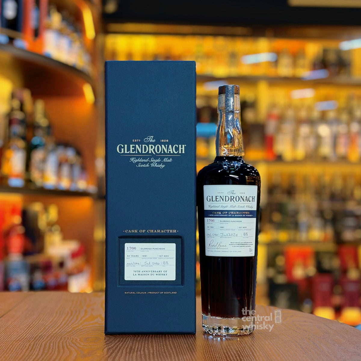 GlenDronach 34 Year Old 1991-2026 Oloroso Puncheon #1766 " 70th Anniversary of La Maison du Whisky" Single Malt Scotch Whisky