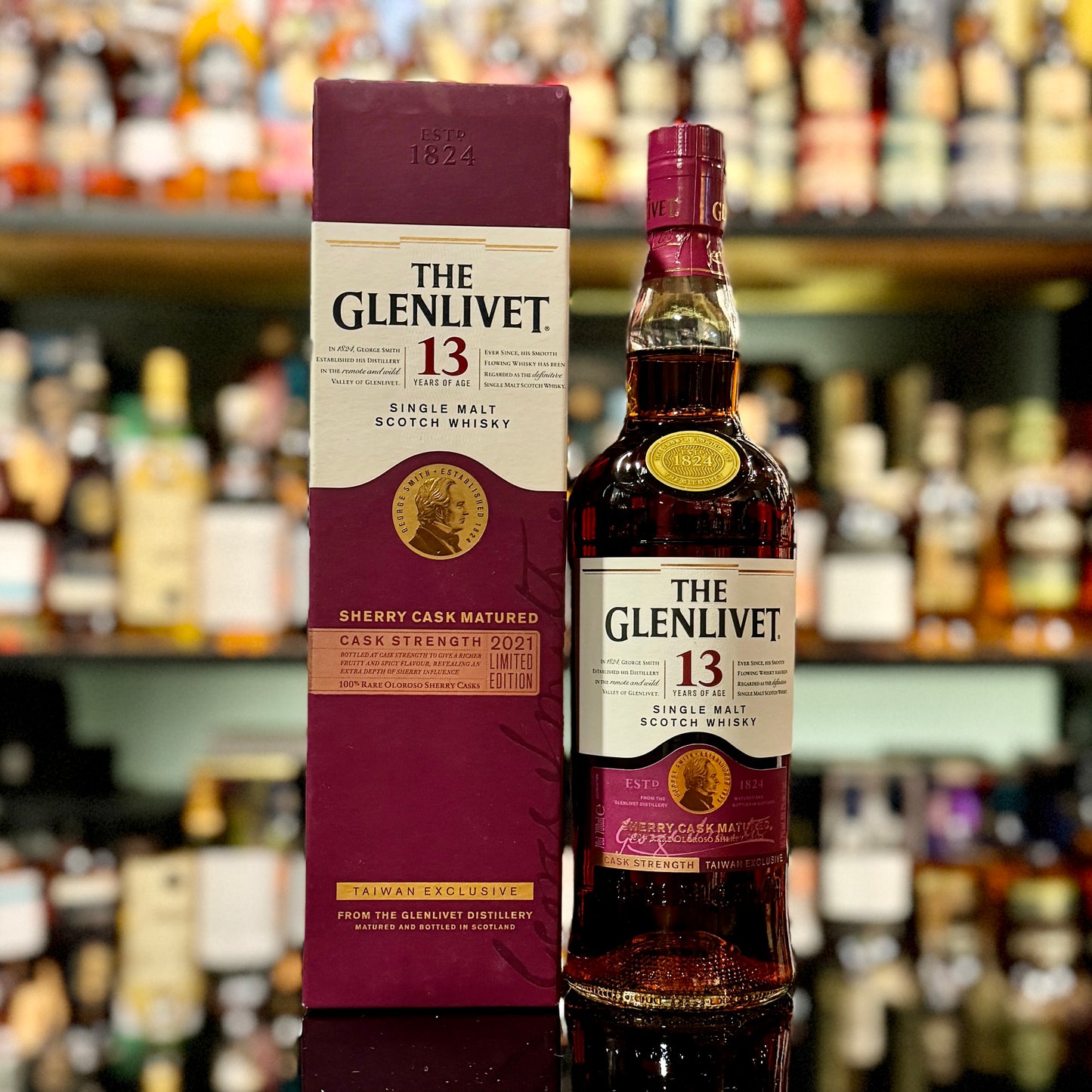 Glenlivet 13 Year Old Sherry Cask Matured Cask Strength Single Malt Scotch Whisky (2021 Release)