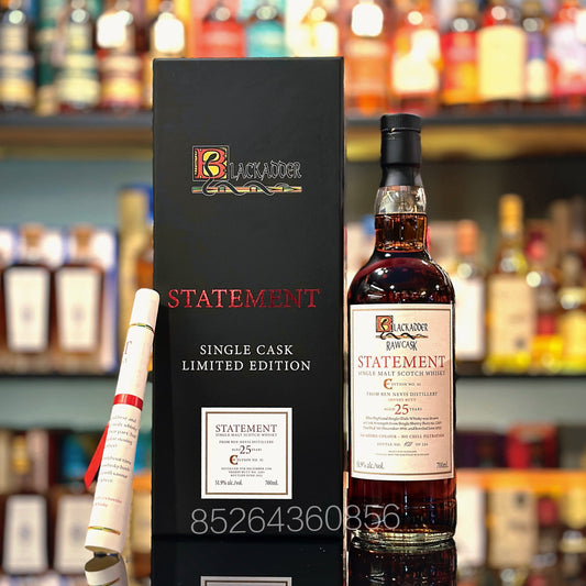 Ben Nevis 25 Year Old 1996-2022 Sherry Butt #2203 Raw Cask Statement Edition No. 41 by Blackadder Single Malt Scotch Whisky