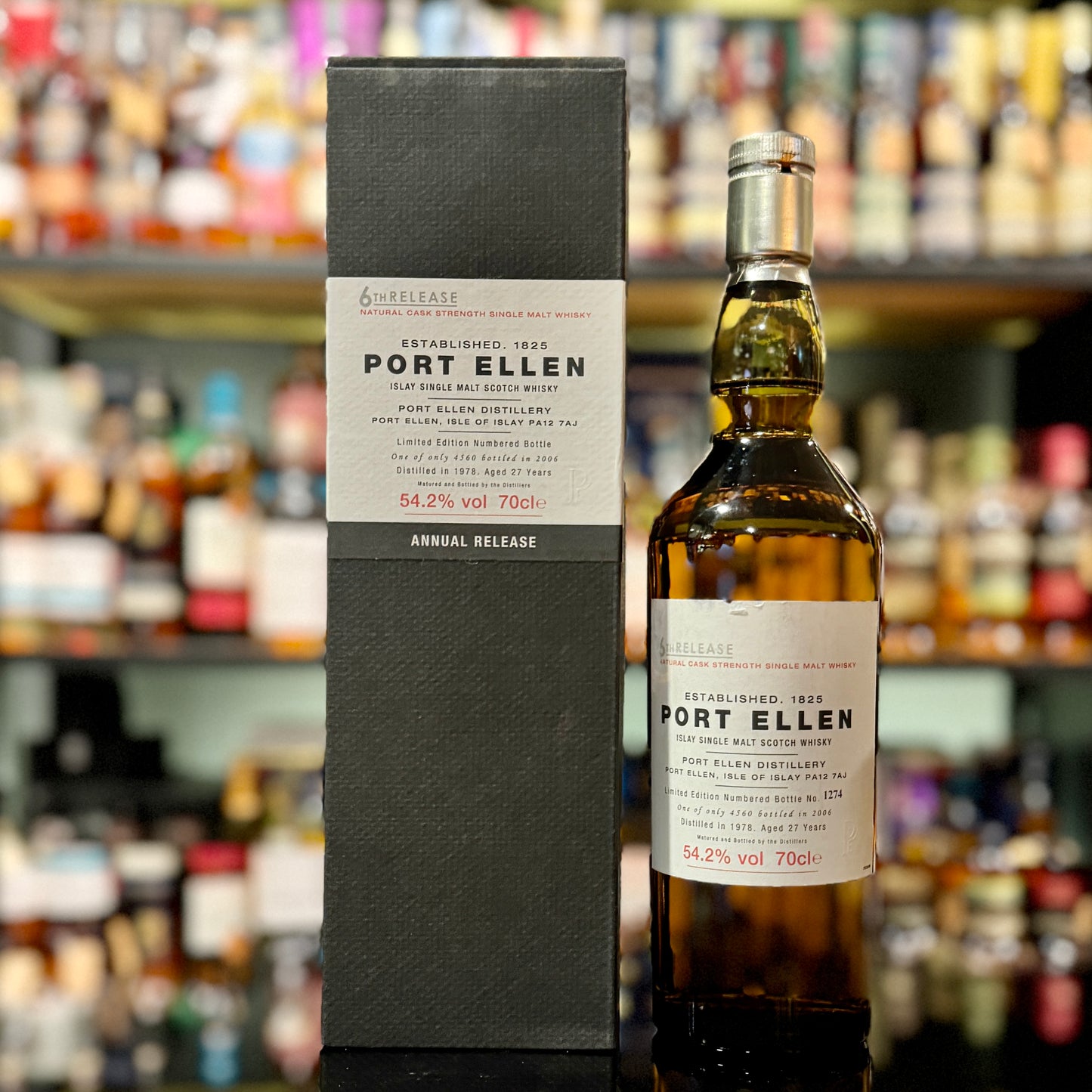 Port Ellen 27 Year Old 1978-2006 6th Release Single Malt Scotch Whisky (Label Torn)